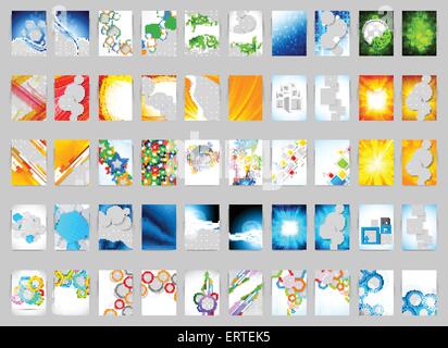 Set di volantini Illustrazione Vettoriale