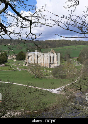 dh Bolton Priory Abbey WHARFEDALE NORTH YORKSHIRE UK rovine Dales vista dell'autunno in inghilterra Foto Stock