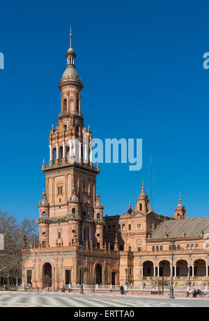 Plaza de Espana, Siviglia, Spagna, Europa Foto Stock