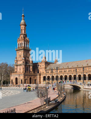 Siviglia, Plaza de Espana, Spagna, Europa Foto Stock