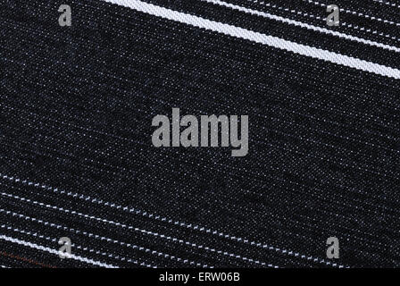 Struttura a partire da un tessuto jeans con la linea Foto Stock