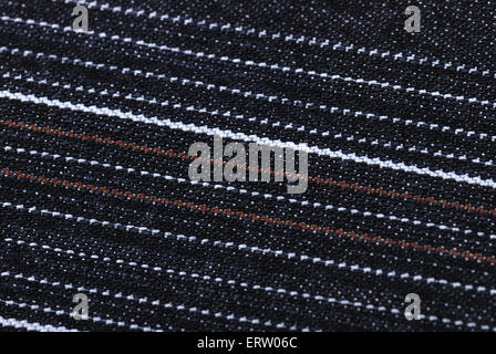 Struttura a partire da un tessuto jeans con la linea Foto Stock