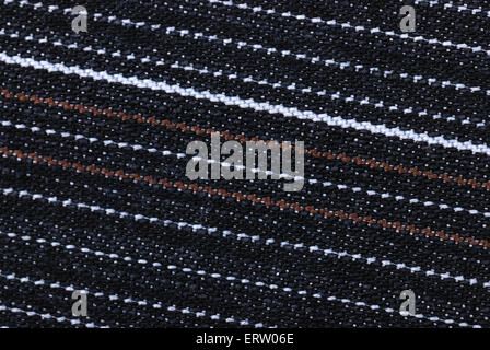 Struttura a partire da un tessuto jeans con la linea Foto Stock