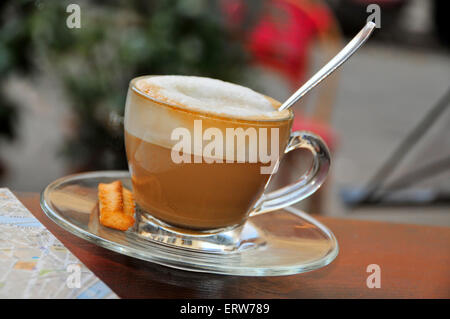 Accessori per caffè cappuccino cup Foto Stock