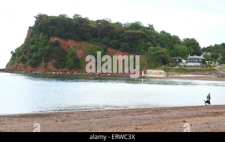 Teignmouth, Devon, Regno Unito. 8 Giugno, 2015. Meteo: giornata soleggiata nel Devon il mare e la città portuale di Teignmouth lunedì 8 giugno 2015 Credit: KEITH MAYHEW/Alamy Live News Foto Stock