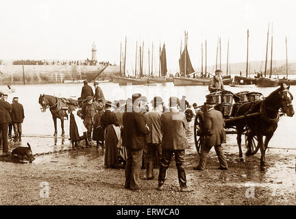 St Ives Cornwall periodo Vittoriano Foto Stock