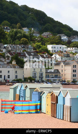 Teignmouth, Devon, Regno Unito. 8 Giugno, 2015. Meteo: giornata soleggiata nel Devon il mare e la città portuale di Teignmouth lunedì 8 giugno 2015 Credit: KEITH MAYHEW/Alamy Live News Foto Stock