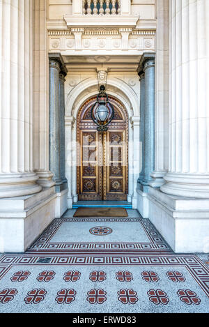 La Casa del Parlamento a Melbourne, la sede del Parlamento di Victoria, Australia, dal 1855 Foto Stock