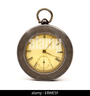 Antique Sterling Silver orologio da tasca, distingueranno London 1854 da Richard Oliver & John Edwards (stabilito 1846) Foto Stock