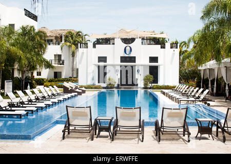 Las Terrazas Resort e residenze sull isola di Ambergris Caye Belize. Foto Stock