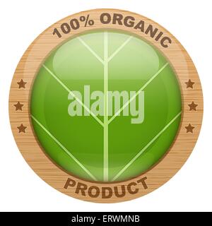 Icona di prodotti organici. Illustrazione Vettoriale