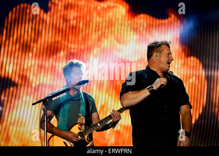 Rascal Flatts eseguendo al Carolina Country Music Festival a Myrtle Beach South Carolina Foto Stock