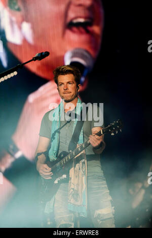 Rascal Flatts eseguendo al Carolina Country Music Festival a Myrtle Beach South Carolina Foto Stock