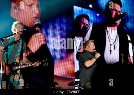 Rascal Flatts eseguendo al Carolina Country Music Festival a Myrtle Beach South Carolina Foto Stock