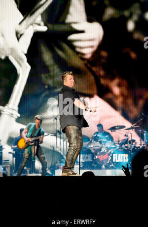 Rascal Flatts eseguendo al Carolina Country Music Festival a Myrtle Beach South Carolina Foto Stock