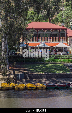 Studley Park Boathouse, Kew, Melbourne, Victoria, Australia Foto Stock