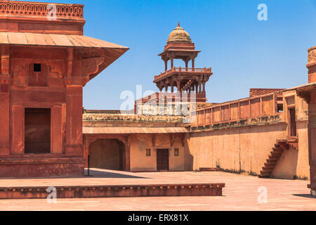 Panch Mahal di Fatehpur Sikri, Uttar Pradesk, India Foto Stock