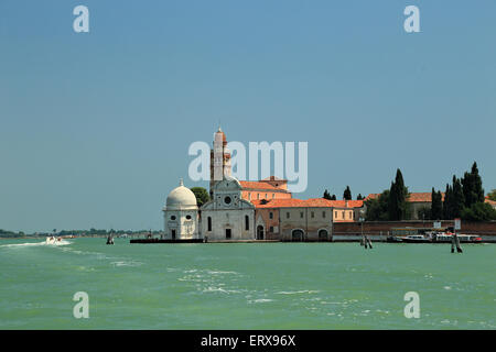 Chiesa di San Michele in Isola, Chiesa di San Michele cimitero Isola, Cappella Emiliana (sinistra), Venezia Foto Stock