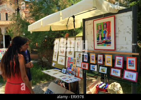 L'artista di strada Isola di Torcello Foto Stock