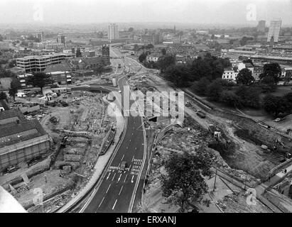 Anello di Coventry per la costruzione di strade, Warwick Road. Il 29 agosto 1973. Foto Stock