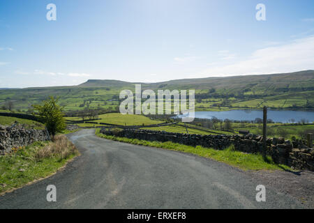 Strada di Semer acqua in Yorkshire Dales Foto Stock