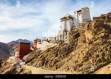 Namgyal Tsemo Monastero a Leh, India Foto Stock