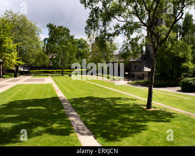 Merrion Street Gardens spazio verde del centro di Leeds West Yorkshire Inghilterra Foto Stock