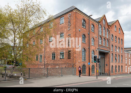 Smiths mulino di farina, ora convertito in appartamenti, Walsall, West Midlands, England, Regno Unito Foto Stock