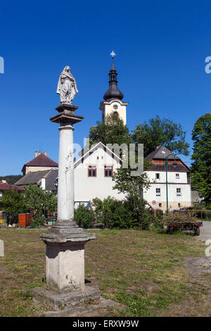 Repubblica ceca Utery, una piccola e pittoresca cittadina, Plzen regione ovest Boemia Foto Stock