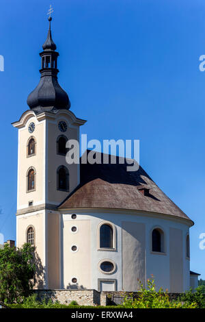 Repubblica ceca Utery, una piccola e pittoresca cittadina, Plzen regione ovest Boemia, Chiesa di San Giovanni Battista; Foto Stock