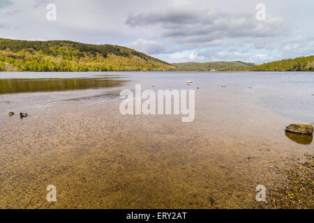 Loch Achilty nelle Highlands Scozzesi. Foto Stock