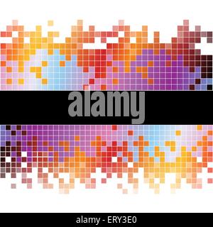 Abstract coloratissimi pixel sfondo digitale. EPS RGB vettore 10 Illustrazione Vettoriale