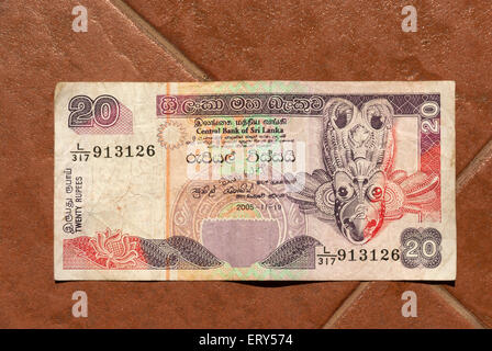 Elk202-1089 Sri Lanka, Colombo, Sri Lanka valuta Foto Stock