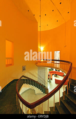 Lobby e scala ; Bodhgaya ; Bihar ; India , asia Foto Stock