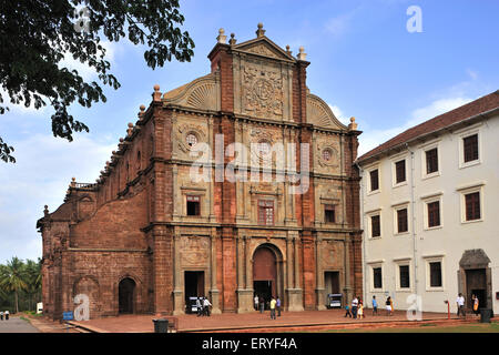 Basilica di Bom Jesus, chiesa cattolica barocca, chiesa cattolica romana, Goa Vecchia, Bainguinim, Goa, India, Asia Foto Stock