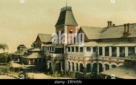 All Saints School College Building ; vecchia immagine del 1900 vintage , Nainital ; Uttaranchal Uttarakhand ; India , Asia Foto Stock