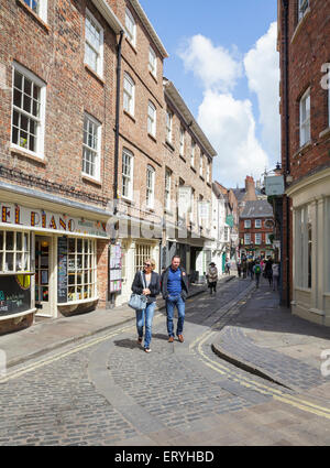 Uva Lane, York, nello Yorkshire, Inghilterra Foto Stock