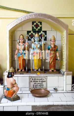 Shree RAM Mandir ; Chaul taluka ; distretto di Alibag ; distretto di Raigad ; Maharashtra ; India , asia Foto Stock