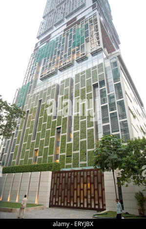 Antilla casa di mukesh ambani ; Bombay ; Mumbai ; Maharashtra ; India Foto Stock
