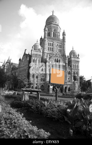 Municipal Corporation building a Mumbai in India Maharashtra Foto Stock