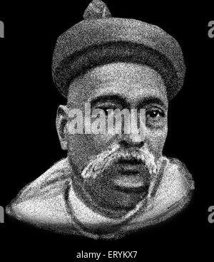 Bal Gangadhar Tilak , Indian Freedom Fighter , Keshav Gangadhar Tilak , nazionalista indiano , insegnante , attivista dell'indipendenza , India , Asia Foto Stock