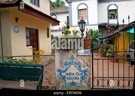 Velha Goa Galeria , Galleria d'Arte , Altinho , Panji , Panjim , Goa , India , Asia Foto Stock