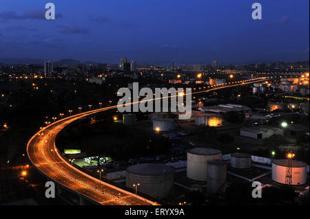 Orientale Freeway Express collega il sud di Mumbai Maharashtra India Asia Foto Stock