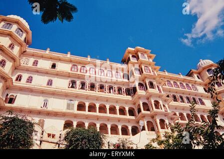 Palazzo della città, città vecchia, Udaipur, Rajasthan, India, Asia Foto Stock