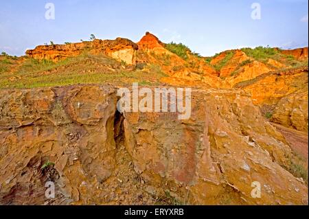 Indian Grand Canyon, fiume Shilabati, Gangani, Garbeta, Garhbeta, Midnapur, Medinipur Sadar, distretto di Paschim Medinipur, Bengala Occidentale, India, Asia Foto Stock