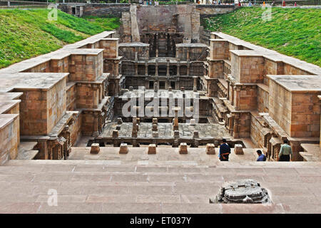 Rani ki Vav ; Ranki Vav ; step well ; steppa ; Patan ; Gujarat ; India ; Asia Foto Stock