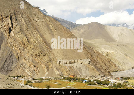 Paesaggio , Kagbeni , Tashi Kang , Nepal , Repubblica Democratica del Nepal , Asia meridionale , Asia Foto Stock