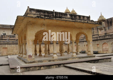 Diwan io sono ambra palace di Jaipur in Rajasthan in India Foto Stock