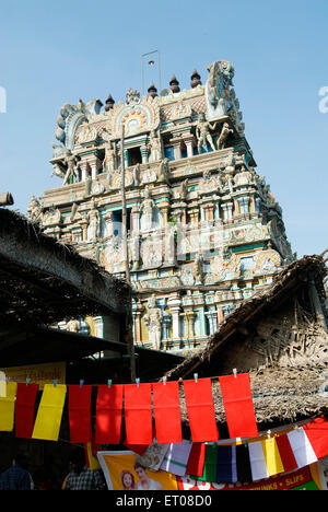 Signore Surya è il Suryanar Koil uno tra Navagraha templi costruiti dai re Kulothunga Chola MI 1100 A.D. ; Thanjavur ; Tamil Nadu Foto Stock