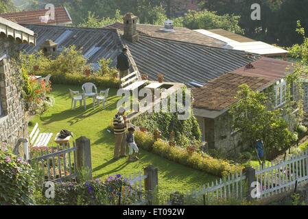 Località di villeggiatura di Palani Hills a 2133 metri sopra il livello del mare ; Kodaikanal popolarmente noto come Kodai ; Tamil Nadu ; India Foto Stock